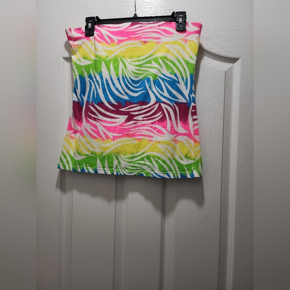 No Boundaries Neon Strapless Tank Top - Picture 1 of 6